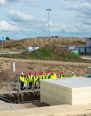 The board of the Nordic Investment Bank toured the site last week.