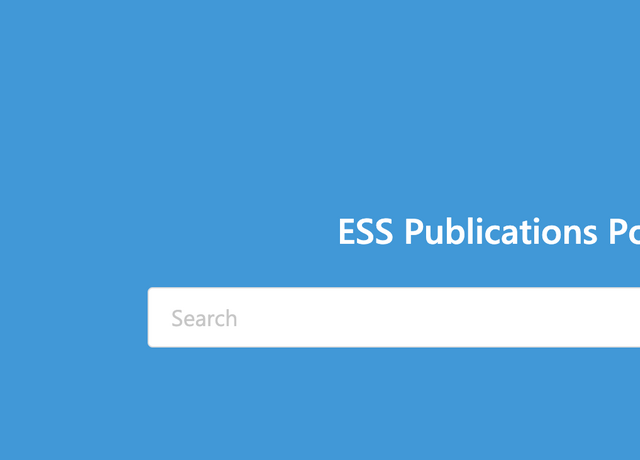 ESS Publications Portal