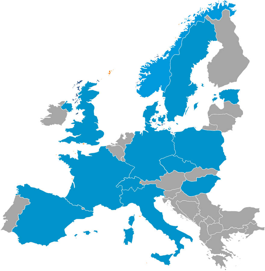 ESS member countries map