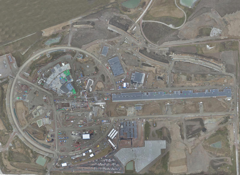 Orthographic flyover image of ESS site.